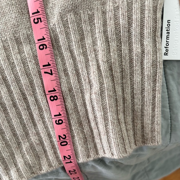NWT Reformation Beckie Stripe Cashmere Sweater - Picture 12 of 13